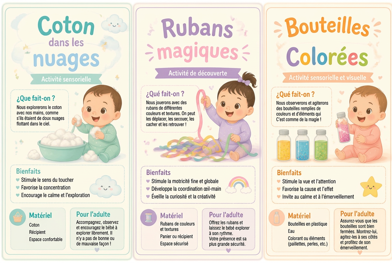 Exemples d’activités pour les tout-petits